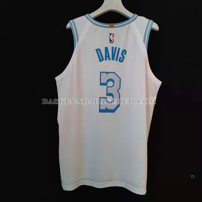 Maillot Los Angeles Lakers Anthony Davis NO 3 Ville Authentique 2020-21 Blanc